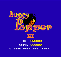 Buggy Popper Title Screen